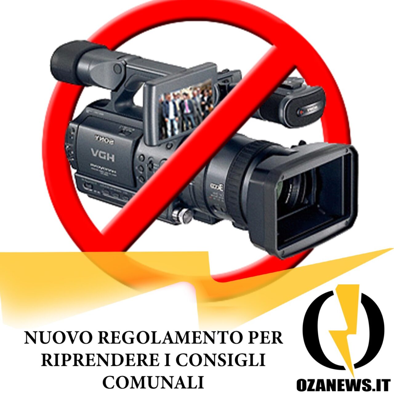 nuovo regolamento per riprese video dei consigli comunali