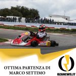 Marco Settimo inizia alla grande il campionato ACI karting