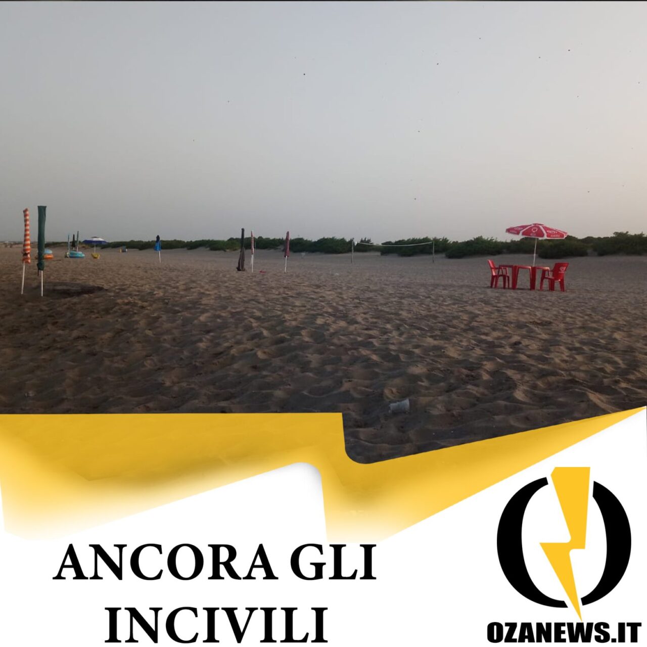 ombrelloni selvaggi a torre san giovanni