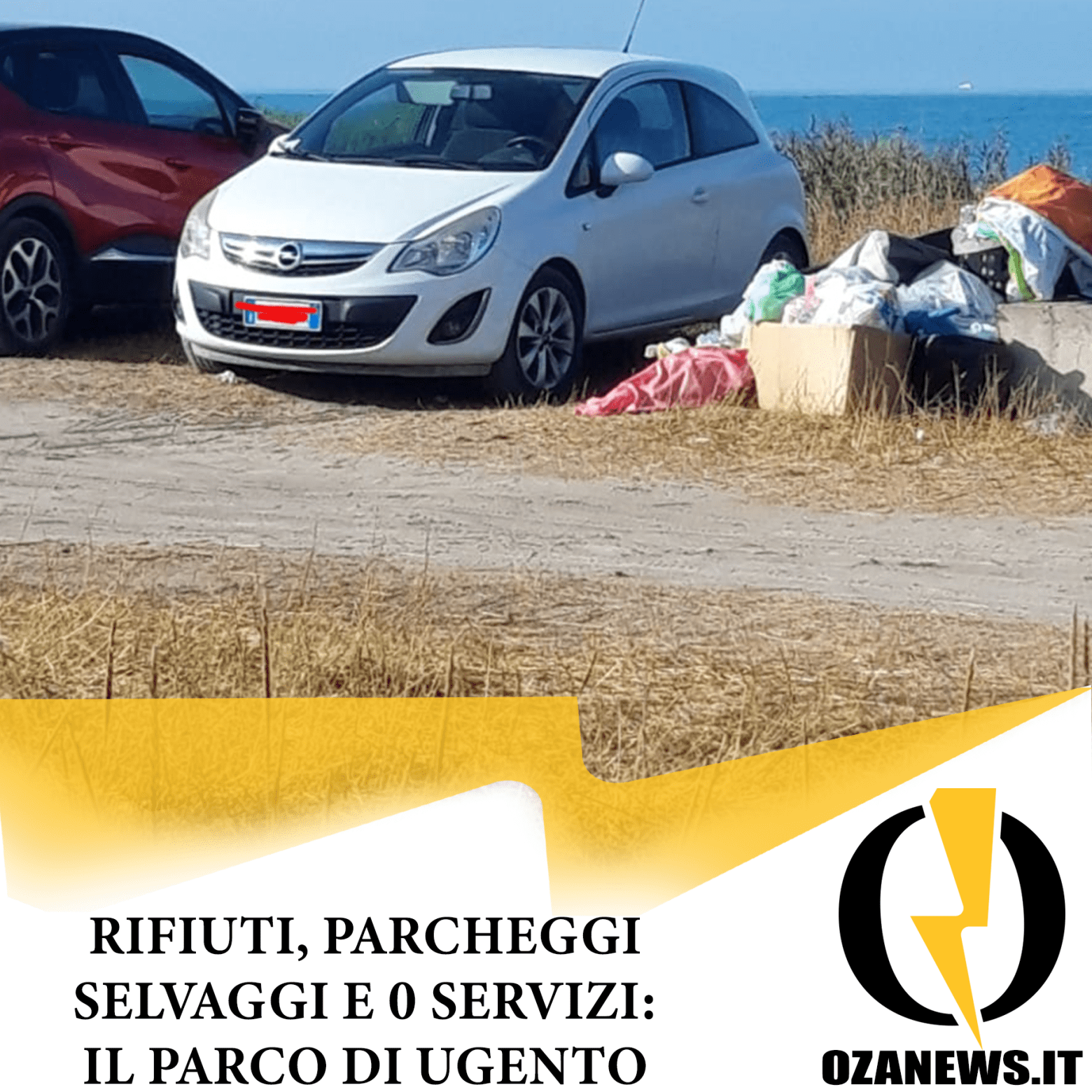 rifiuti parcheggi selvaggi e 0 servizi. Il parco litorale di ugento