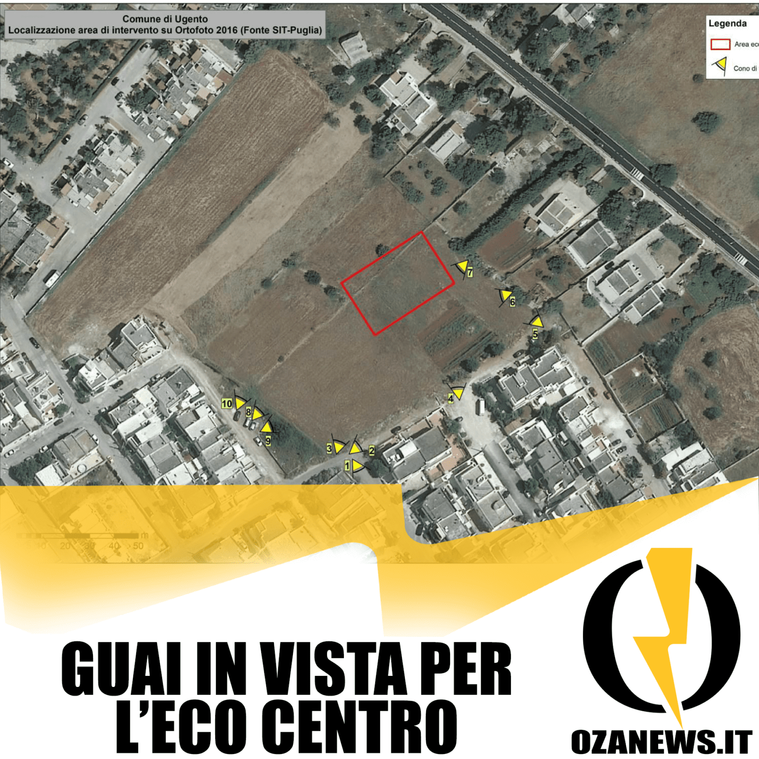 guai in vista per eco centro di lido marini