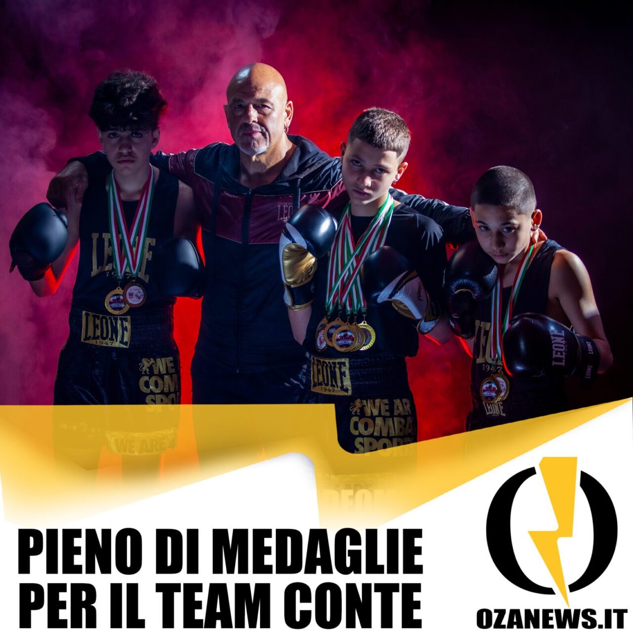 pieno di medaglie per il team conte