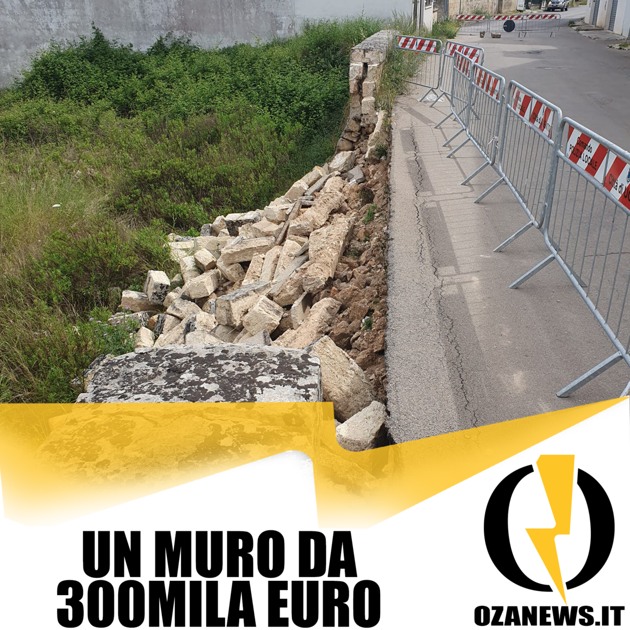 un muro da 300 mila euro a ugento tiziano esposito